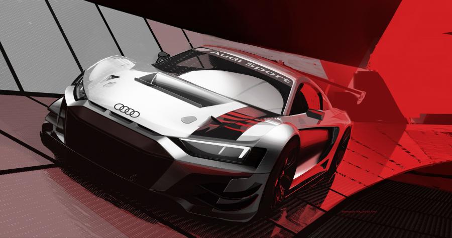 Эскиз Audi R8 LMS 2019 года  (фото 20 из 57)